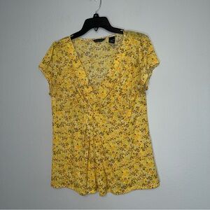 New York & Company Babydoll Top Size L